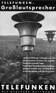 Telefunken-Pilzlautsprecher 1934