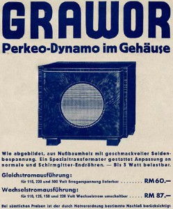 Perkeo-Dynamo Lautsprecher 1932